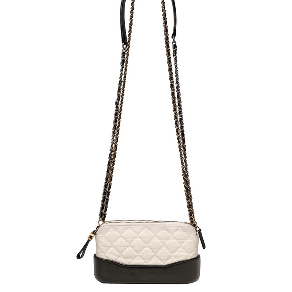 Chanel Gabrielle Double Zip Clutch with Chain Quilted Aged Calfskin - Picture 10 of 12